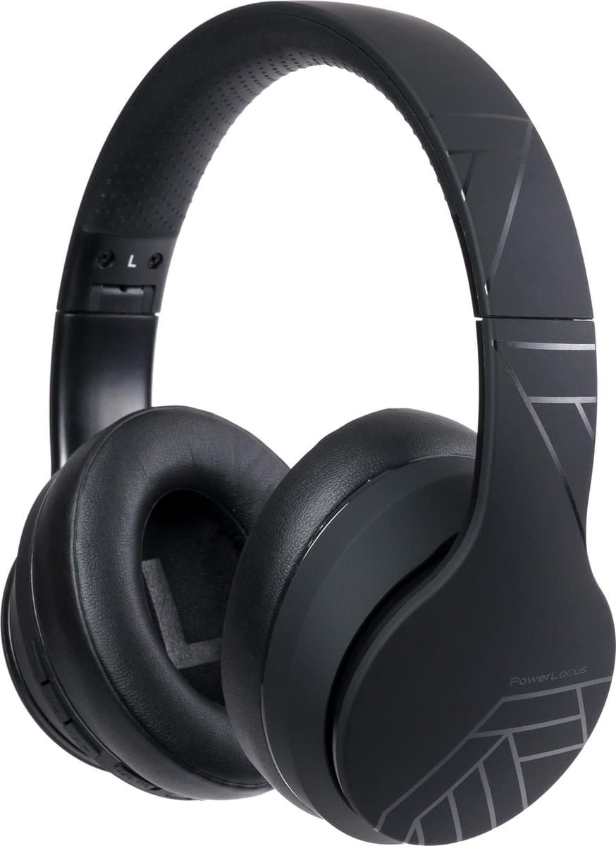 PowerLocus P6 Draadloze Over-Ear Koptelefoon Inklapbaar - Bluetooth Hoofdtelefoon - Met microfoon - Zwart — afbeelding 1