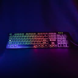 Silvergear Gaming Toetsenbord - Gaming Keyboard - QWERTY met LED - Platte Toetsen - Bedraad - Zwart — thumbnail 5