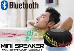 WiseGoods - Premium Waterproof Bluetooth Speaker Met Zuignap - Badkamer & Douche Speaker - Zwart — thumbnail 3