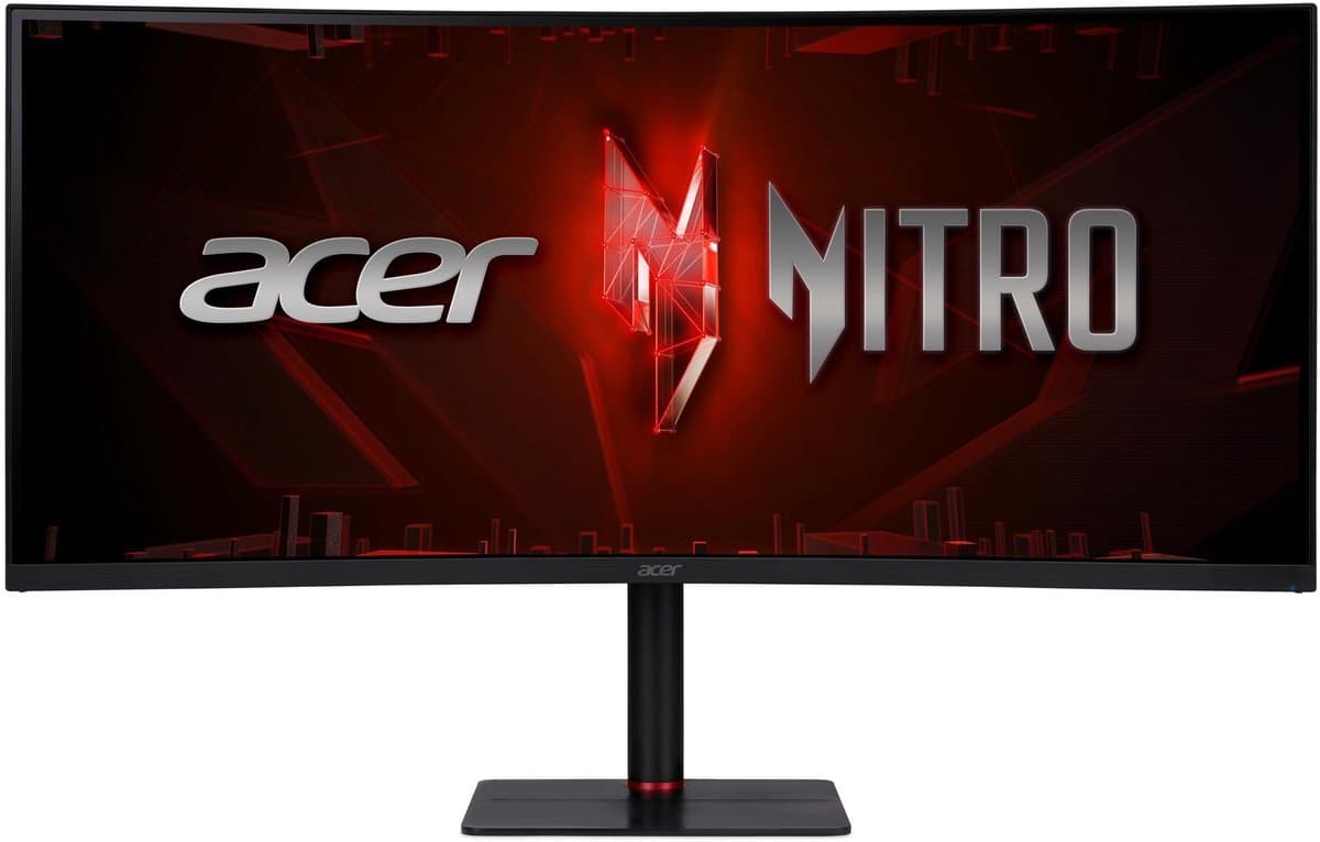 Acer Nitro XV5 XV345CURXbmiipphx computer monitor 86,4 cm (34") 3440 x 1440 Pixels UltraWide Quad HD LCD Zwart — afbeelding 1