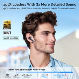 EarFun AirPods Pro 4 - Air Pro 4 - oplaadcase met snellader - USB-C - instelbare Noise Cancelling - 6 microfoons - cVc 9.0 technologie - 52 uur gebruikstijd met case - pauzeert automatisch muziek bij uitdoen — thumbnail 2