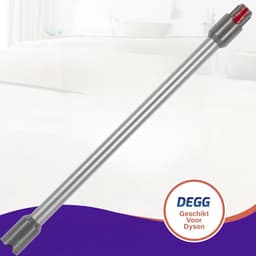 DEGG - Accessoires set - Geschikt voor Dyson - Turboborstel + Steel/Zuigbuis (zilver) - Passend op: V7, V8, V10, V11 en V15 - Premium Kwaliteit — thumbnail 4
