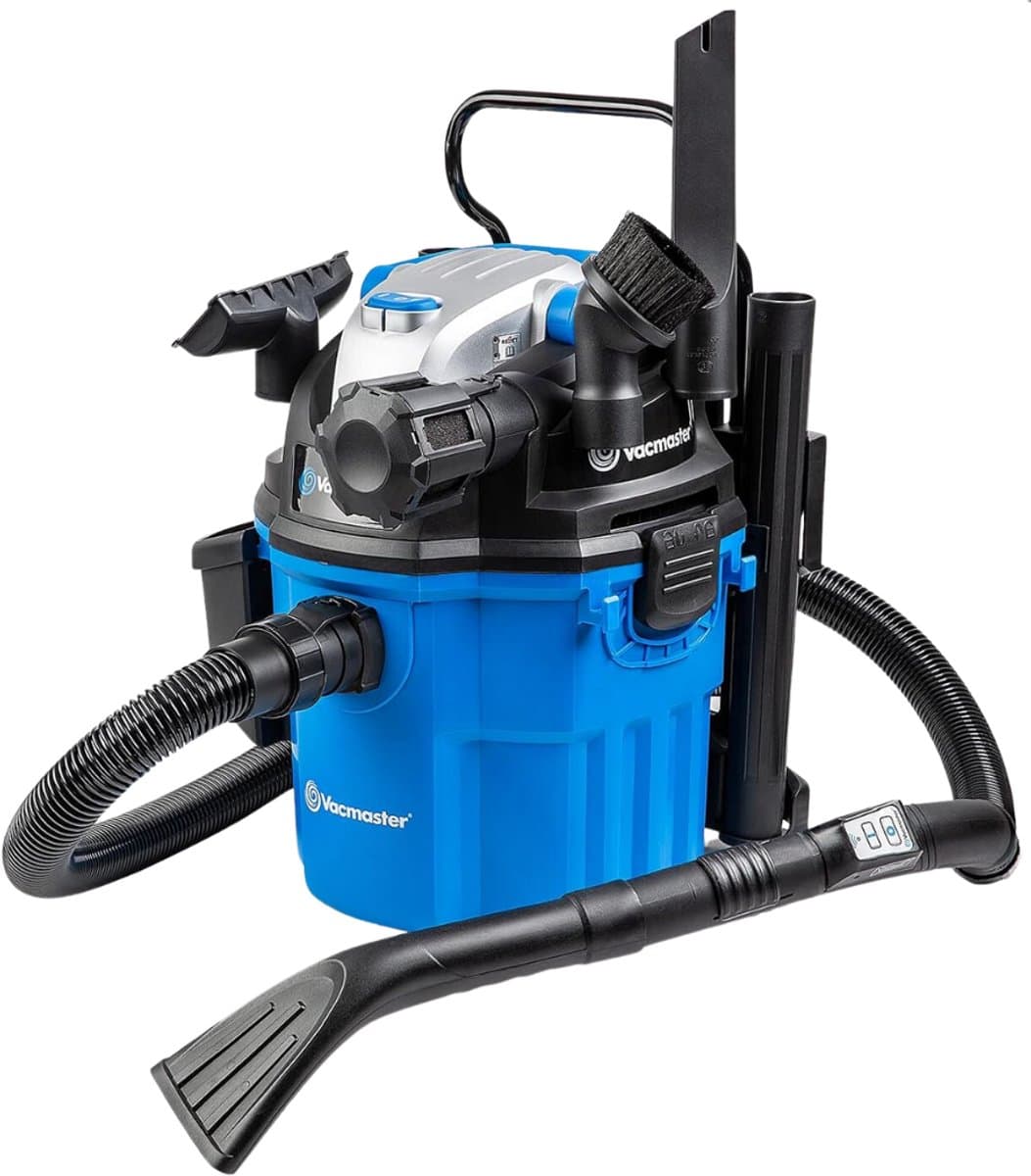 Vacmaster VWM1518R - Wandstofzuiger 1500 Watt - Nat Droog Stofzuiger - Stofzuiger voor montage aan de wand - Sterke Zuigkracht - Bouwstofzuiger - Stofzuiger Auto - — afbeelding 1