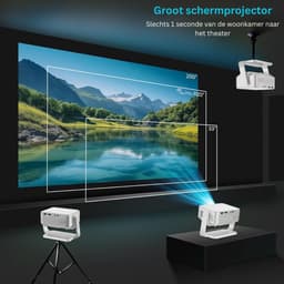 Mini Beamer - Projector met Wifi - Bluetooth — thumbnail 4