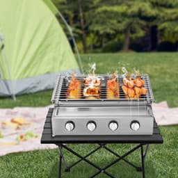 Gas bbq - buitenkeuken - RVS - Barbecue - barbeque - barbecues - gas - familie - eten gezelligheid — thumbnail 2