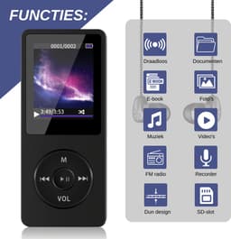 VAIVE HiFi MP3 / MP4 Speler Bluetooth - Voice recorder - Dicatafoon - FM radio — thumbnail 2