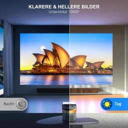 Mini beamer - Projector - Beamerscherm - Projectiescherm - Outdoor & Indoor Projector - — thumbnail 4