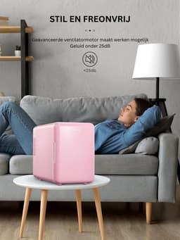 Minibar - Mini Koelkast - Skincare Fridge - Roze — thumbnail 4