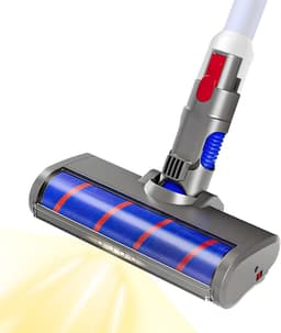 Stofzuigermond - Geschikt voor Dyson steelstofzuiger - Dyson V15 - V10 - V8 - V7 - Led - Universele Stofzuigermond - Zachte Borstel - Parketborstel — thumbnail 4