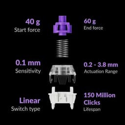 Keychron K2 HE Special Edition toetsenbord nebula switch zwart — thumbnail 4