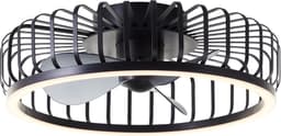 Brilliant Capo - Plafondventilator - Met verlichting - Ø 48 cm - LED 36W - CCT - 2700K-6500K - Dimbaar - Zwart - Zeer stil — thumbnail 1