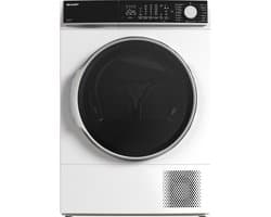Sharp KDNL2S9W2BE - warmtepomp droger - 12KG - energie label D - 15 programma's - LED trommelverlichting - WIT