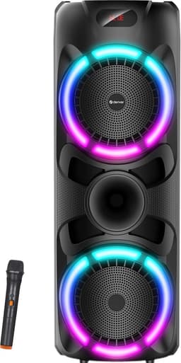 Denver Bluetooth Speaker Party box - Discolichten - Partybox - Incl. Draadloze Microfoon & Afstandsbediening - BPS459 — thumbnail 1
