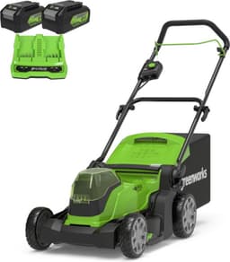 Greenworks G24X2LM41K4X - 48 VOLT (2X24 VOLT) ACCU MAAIER MET 2 ACCU'S EN OPLADER — thumbnail 1