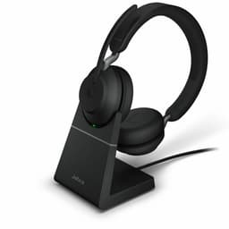 Jabra Evolve2 65 MS Stereo + Stand - Bluetooth Headset - op oor - draadloos - USB - noise isolating - zwart — thumbnail 3