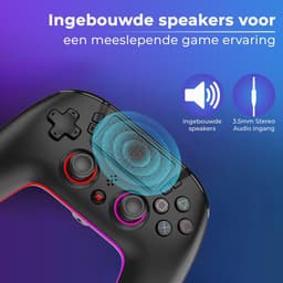 PlayCool Dual shock 4 Controller V2 met Programmeerbare functie & RGB LED - Geschikt voor PS4 - Draadloos — thumbnail 4