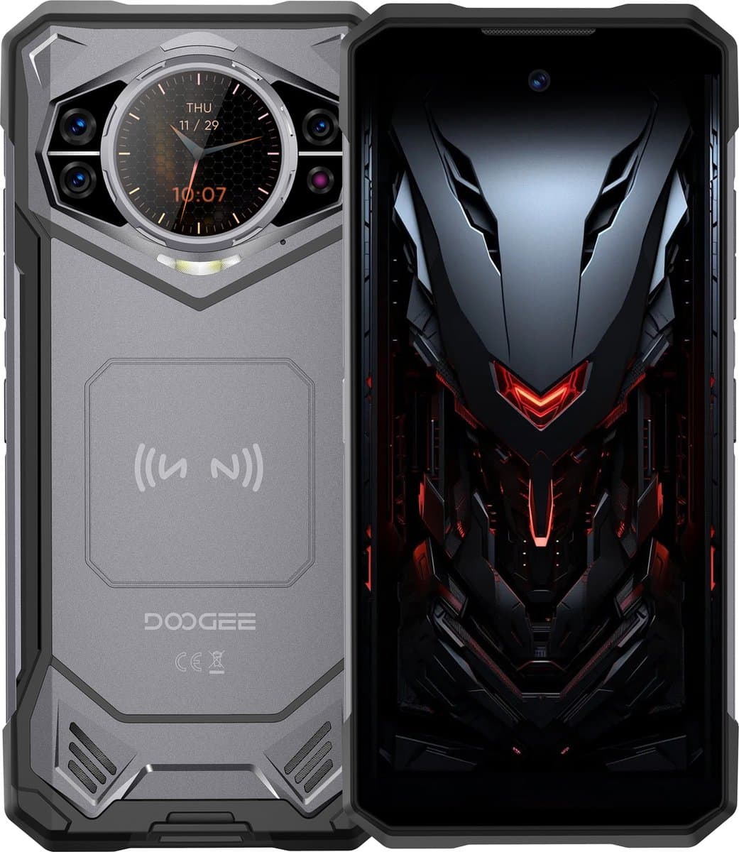 DOOGEE S200 duurzame smartphone 5G 2025, 32 GB + 256 GB / 2 TB DDR5, 10100 mAh / 33 W, 1,32 inch AMOLED achterdisplay, Android 14, 6,72 inch FHD+ / 120 Hz, 100 MP + 20 MP nachtzicht, NFC/gezichtsherkenning — afbeelding 1