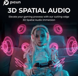 Kofire × Picun G3 - Draadloze Gaming Headset - Over ear koptelefoon - Met microfoon - PC/PS4/PS5/Nintendo Switch - Zwart — thumbnail 2