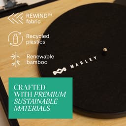 House of Marley Revolution Bluetooth Platenspeler - LP Speler - Vinyl - Ingebouwde Stofkap - Auto-stop - Audio Technica element - Anti Skate - Gemaakt van Duurzame Materialen — thumbnail 5
