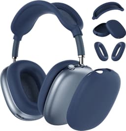 Siliconen Hoes voor AirPods Max Hooftelefoons van MMOBIEL – Siliconen Oorkussens Beschermhoes, Oorschelp Beschermhoes, Hoofdband Beschermhoes – Anti-Kras Zachte Siliconen Beschermer – Blauw — thumbnail 1