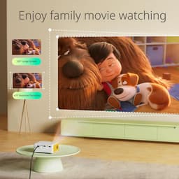Mini Beamer - Full HD 1080P Ondersteunt Mini Projector voor mobiele telefoon/PC/PS4/PS5/Xbox/Firestick - Draagbare Projector compatibel met USB/HDMI/AV Beamer — thumbnail 5