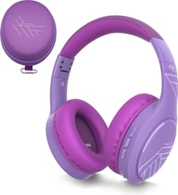 PowerLocus P19 Bluetooth Koptelefoon - Koptelefoon Draadloos - tot 70 Uur Speeltijd en met Aux Kabel - Over Ear Hoofdtelefoon - 3 EQ-Modi - Met Draagtas - Purper — thumbnail 1