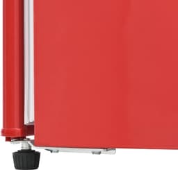 Retrokoelkast. Koel-vriescombinatie, 105,5 cm hoog, 41 cm breed, tweedeurs, met 92 liter totaalvolume, 28 liter vriesvolume. Deurplanken en glazen planken. 181 kWh/jaar, -27°C ~13°C, LED-licht. — thumbnail 4