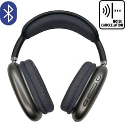 Sanovo - Koptelefoon - Bluetooth - Draadloos - Zwart - Passive Noise cancelling - Stevige Opbergdoos - Kinderen - Headset - Ruisonderdrukking — thumbnail 1