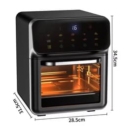 Airfryer - 12L - 11 in 1 - Multifunctionele Elektrische Oven - 1700 Watt - Led Touchscreen - Met Venster - Air Fryer - RVS — thumbnail 5