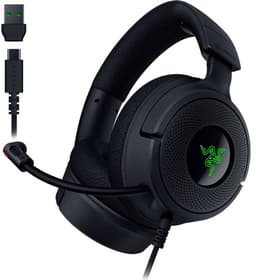 Razer Kraken V4 X - Gaming Headset - Razer Chroma RGB - 7.1 Surround - PC, Console & Mobiel - Zwart — thumbnail 1