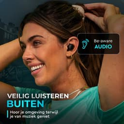 JLab Go Pop Draadloze Oordopjes - Bluetooth Oortjes Draadloos - 35 uur Batterijduur - Met Microfoon - Geschikt voor Android en Apple - Zwart — thumbnail 4
