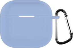 Telestore - hoesje geschikt voor AirPods 4 / Airpods 5 soft case cover - licht blauw - TPU hoesje Beschermhoes - AirPods 4 / 5 Cover - AirPods 4 / 5 hoesje - Geschikt voor Apple Airpods 4 en Airpods 5 - gel hoesje met sleutelhanger — thumbnail 1