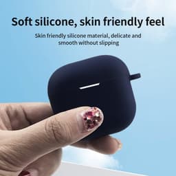 Telestore - hoesje geschikt voor AirPods 4 / Airpods 5 soft case cover - paars - TPU hoesje Beschermhoes - AirPods 4 /5 Cover - AirPods 4 / 5 hoesje - Geschikt voor Apple Airpods 4 en Airpods 5 - gel hoesje met sleutelhanger — thumbnail 5