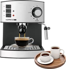 Espressomachine - Koffiezetapparaat - Koffiemachines - Zilver — thumbnail 1