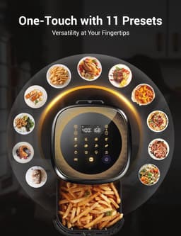 Airfryer 5L Met 11 Voorgeprogrammeerde Programma's - Slimme Heteluchtfriteuse Met Aanraakscherm, Wifi En Receptenapp — thumbnail 3