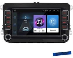 Autoradio - 2din - Apple Carplay - Android Auto - Geschikt voor Volkswagen Golf 5 6 Polo Passat B6 B7 Cc Skoda Jetta Universele Muiltmedia - Wifi Gps Navigatie - Achteruit Rij Camera - Zonder USB