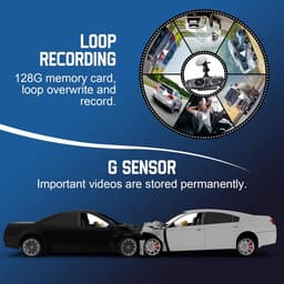 Lexium Dashcam voor auto - Dashcam - Dashcam voor auto voor en achter - Dashcam voor en achter - Dashcam voor en achter draadloos - Dual dashcam — thumbnail 3