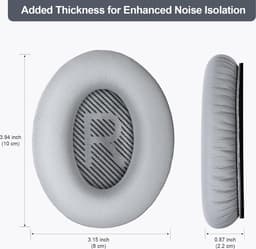 Oorkussen geschikt voor Bose QuietComfort 35 II - Grijs — thumbnail 5