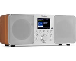 DAB radio met Bluetooth - Audizio Genua - DAB+ radio, FM radio - Auto scan - Zilver