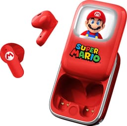 Super Mario - draadloze oordopjes - schuifdisplay met LED verlichting - met oplaadcase - touch control - lange batterijduur — thumbnail 1