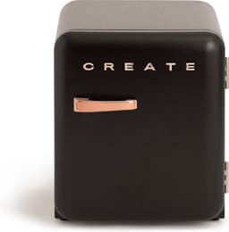 CREATE - Koelkast in retrostijl - Zwart - Handvat Roségoud - FRIDGE RETRO 48L — thumbnail 1