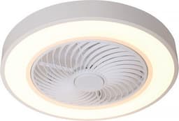 Freelight - Plafondventilator Fiato - Ø 50 cm – witte plafondventilator - metalen ventilator – top kwaliteit – incl. remote – speciaal voor lage plafonds – ventilator met LED verlichting - wit — thumbnail 1