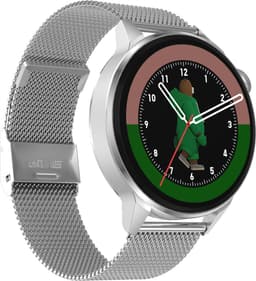 Belesy® NUMBER 4 - Smartwatch Heren – Smartwatch Dames - Horloge – Stappenteller – Calorieën - Hartslag – Sporten - Splitscreen - Kleurenscherm - Full Touch - Bluetooth Bellen – Milanees – Staal - Zilver - Moederdag — thumbnail 1