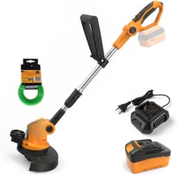 QUOVO® Kantenmaaier - Grasmaaier - Accugrasmaaier - Oranje/Zwart - 100cm x 10cm x 10cm — thumbnail 1