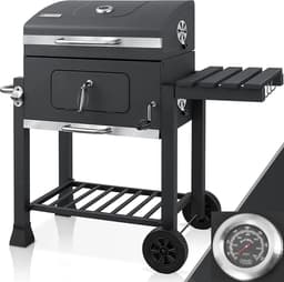 Milova Barbecue - BBQ - Houtskool - Grill - BBQ roker - Met klaptafel en wielen - Buitenterras - Zomer - Tuin - Buiten koken — thumbnail 1