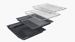 Bosch HMG776KB1 - Serie 8 - Inbouwoven met magnetron - 60 cm x 60 cm - Air Fry-functie: voor perfect en gezond - Eenvoudig te reinigen met pyrolytische zelfreiniging - Home Connecte gefrituurde gerechten — thumbnail 2