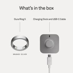 Oura Ring 5 Maat 9 Brushed Silver — thumbnail 5