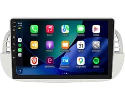 CarPlay autoradio geschikt voor Fiat 500 | 2007 t/m 2015 | Android 13 | Draadloos Apple CarPlay & Android Auto | 2GB + 32GB | Denago DNG-A408 | 2025 model | 2007 2008 2009 2010 2011 2012 2013 2014 2015 | Bluetooth & Wifi