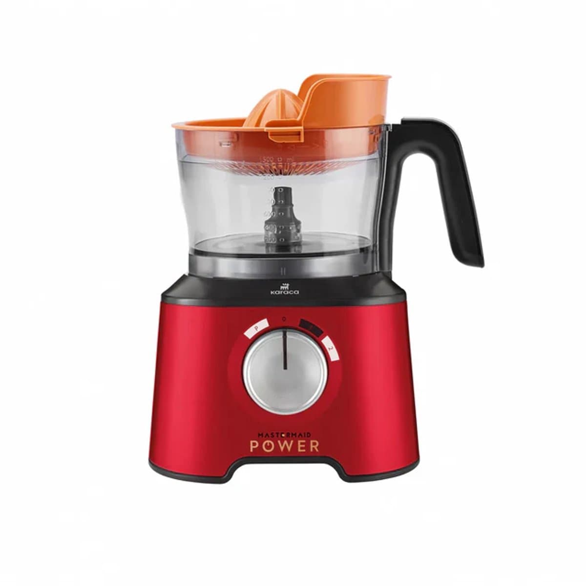 Karaca Mastermaid Power Max - 11-in-1 Keukenrobot 2500W – Deegmixer, Blender, Citruspers, Garde & Rasp – Imperial Rood — afbeelding 1