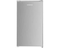 Heinner Tafelmodel Koelkast 90 L – 37 dB Stille Werking – Inverter Compressor – Vrijstaand – Energielabel E – LED Verlichting – Omkeerbare Deur – Regelbare Thermostaat – Zilver – 5 Jaar Garantie